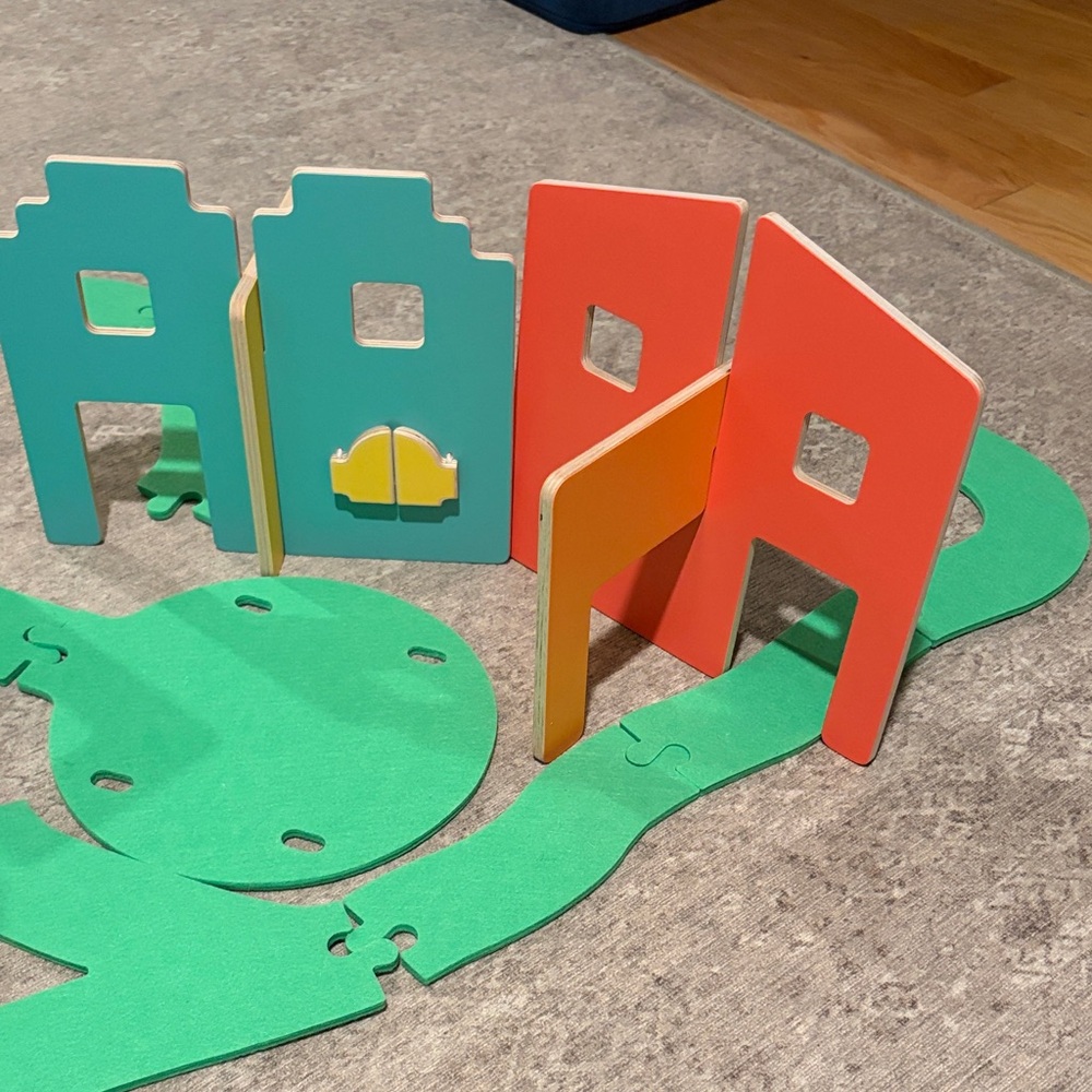 Lovevery Colorful Wooden modular Village - Picture 3 of 3